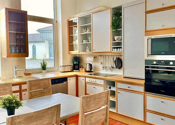 Ferienhaus Weserblick Am Sandstrand Mit Dart, Billard Und Tischkicker